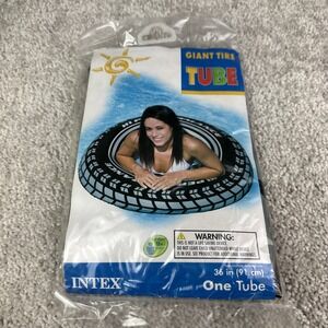 2011 Intex‎ Giant Tire Tube Double Valve Vinyl 36" Pool Inflatable - NOS Sealed